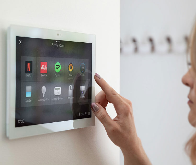 smart home screens , ott applications screen, clicking on the screen, smart home screen,
