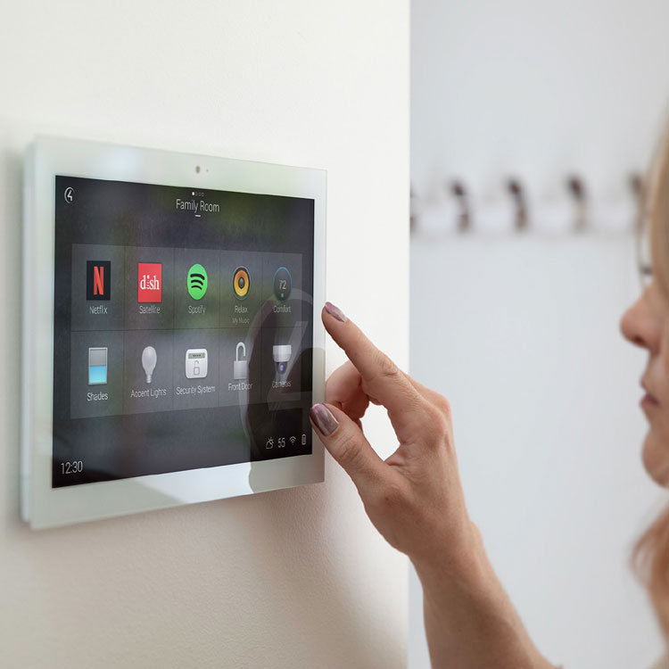 smart home screens , ott applications screen, clicking on the screen, smart home screen,